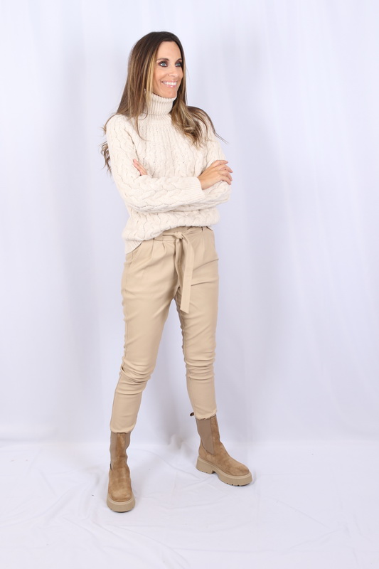 Ibana - Broek - Paula Stretch Leather - 302140008